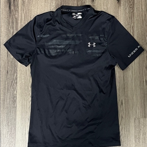 Lot of 3 Under Armour Heat Gear Fitted Shirts - Red, Blue, Black - Picture 4 of 4